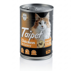Taipet Canned Cat Food Chicken in Gravy